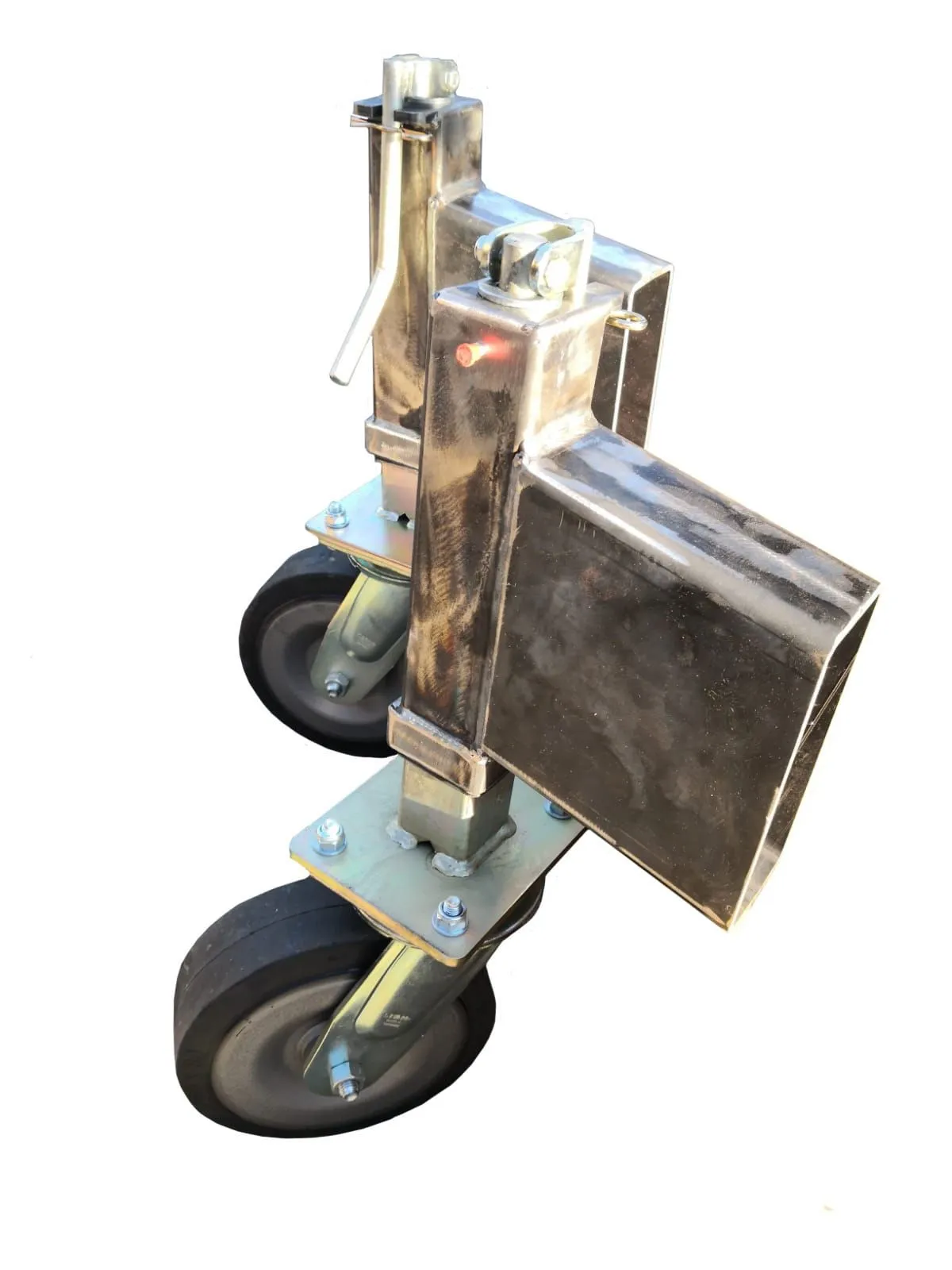 SISTEM REGLARE INALTIME, FARA TREPTE CU ROTI INDUSTRIALE DE SUSTINERE