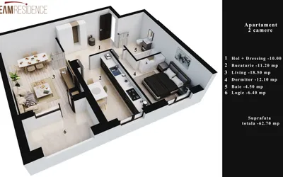 Apartament 2 camere