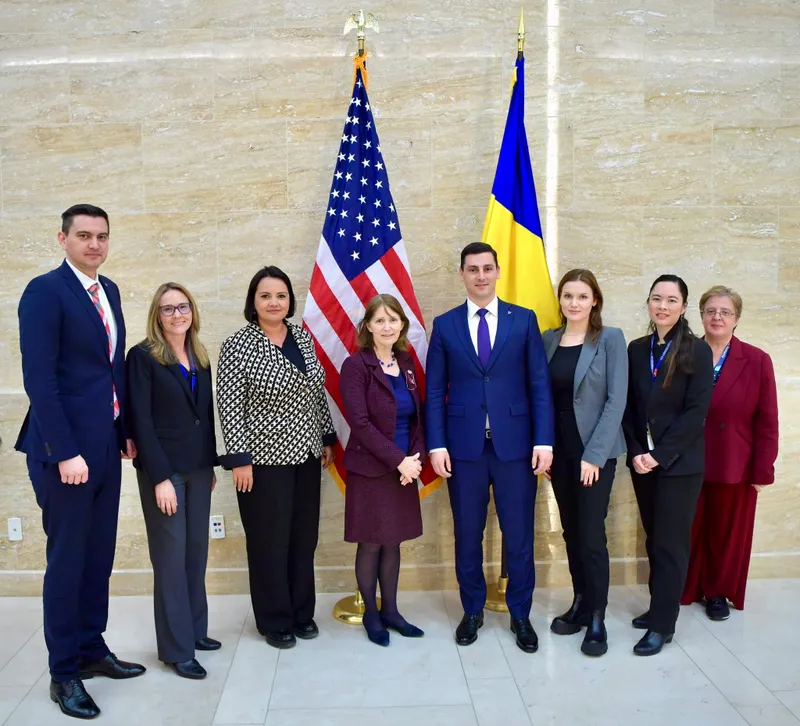 Vizita de lucru a delegației Consiliului Județean la Ambasada Statelor Unite ale Americii la București aduce noi parteneriate