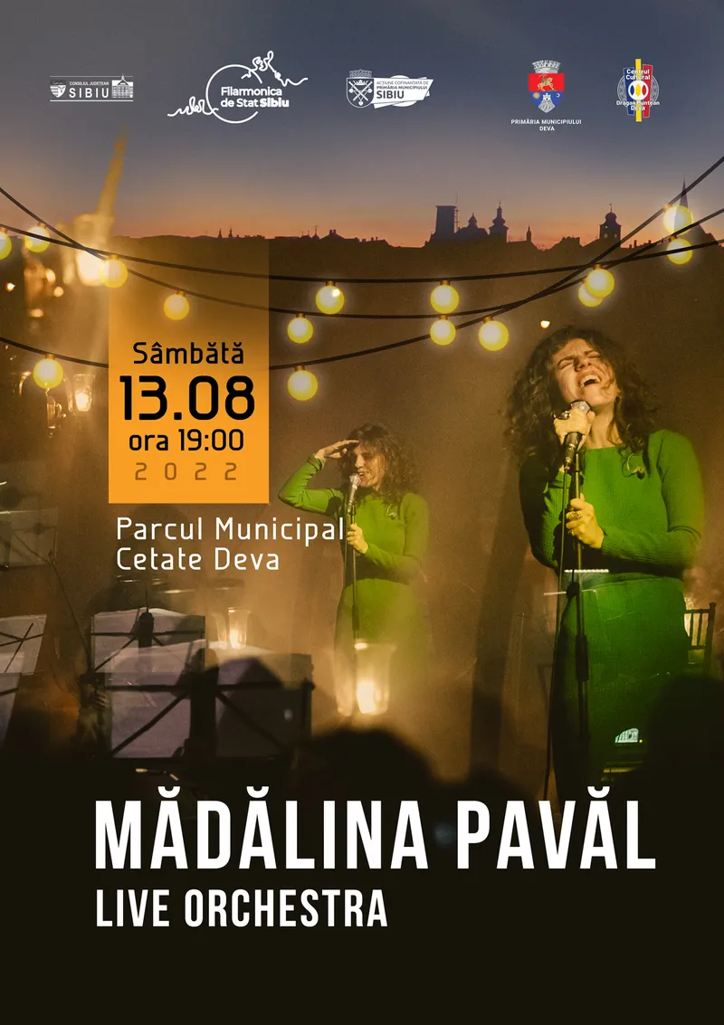 Concert cu „Mădălina Pavăl Live Orchestra” la Deva!
